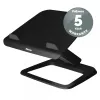 Podstawka pod laptopa Fellowes na biurko – Hana LT – podstawka pod laptopa do domu i biura – regulowana podstawka pod laptopa z 3 poziomami regulacji wysokości – maks. rozmiar monitora 19 cali, maks. waga 4,5 kg – czarna