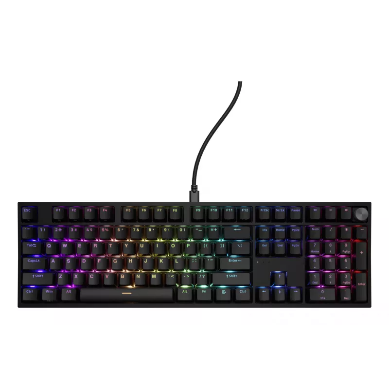 Klawiatura mechaniczna Genesis THOR 404 — pełnowymiarowa 100% USB QWERTY angielska, czarna, RGB