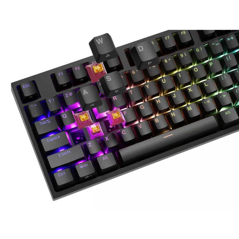 Klawiatura mechaniczna Genesis THOR 404 — pełnowymiarowa 100% USB QWERTY angielska, czarna, RGB