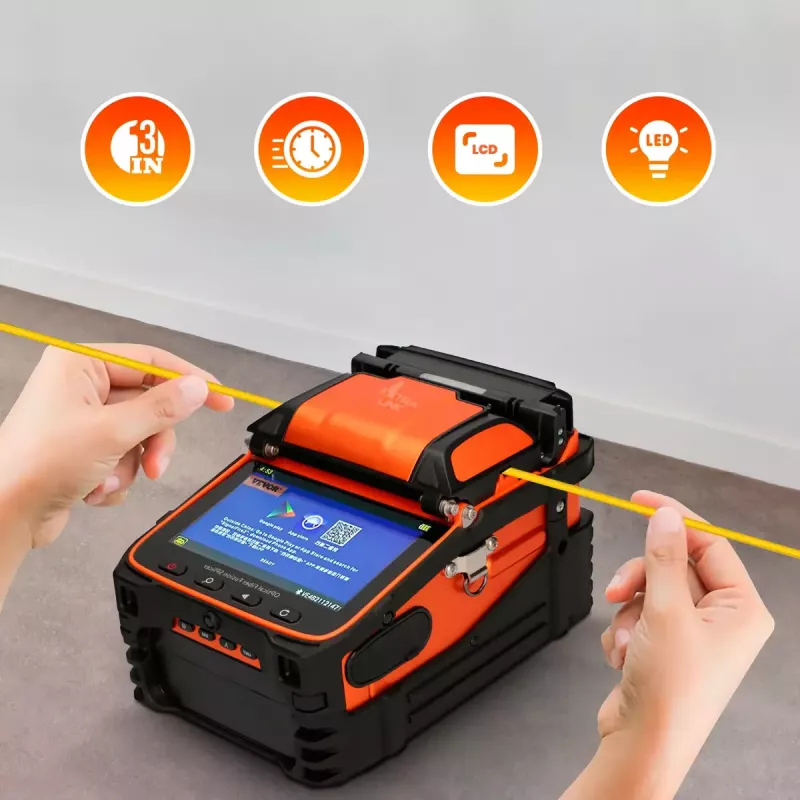 Spawarka światłowodowa Extralink AI-9 7800mAh bateria lampka LED LCD 5.1 cala