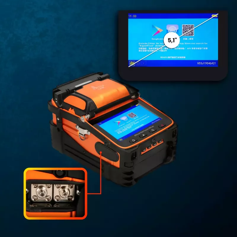 Spawarka światłowodowa Extralink AI-9 7800mAh bateria lampka LED LCD 5.1 cala