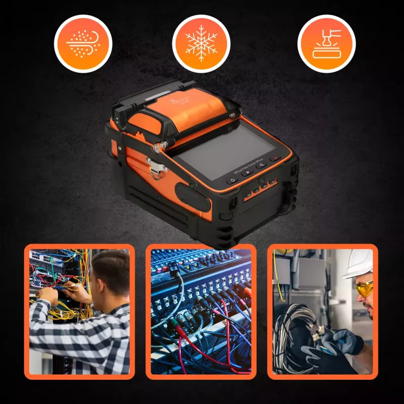 Spawarka światłowodowa Extralink AI-9 7800mAh bateria lampka LED LCD 5.1 cala