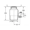 Rozdrabniacz do odpadków TEKA TR750 750W 3/4 HP kompaktowy model domowy