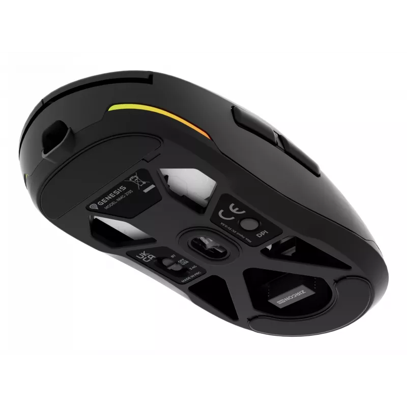 Mysz GENESIS NMG-2193 gamingowa symetryczna Bluetooth + USB Type-C Optyczna 26000 DPI