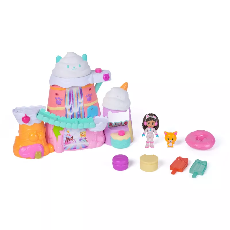 Playset Spin Master Gabby's Dollhouse: The Movie – Gabby's Sweet Treat Mountain, 12-elementowy zestaw z figurkami i akcesoriami, wiek 3+