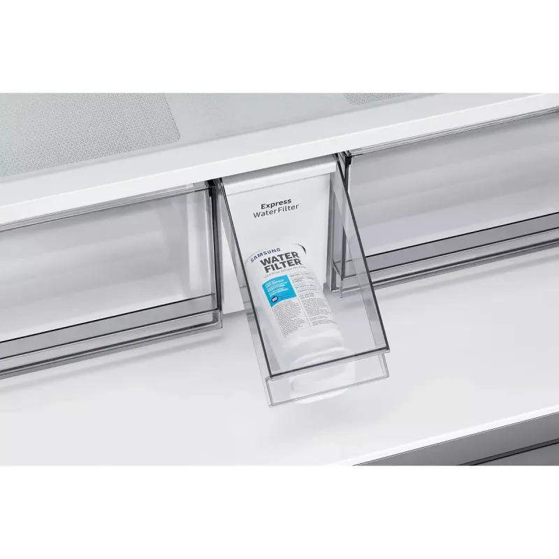 Lodówka typu side-by-side Samsung RF59C701ES9 — French door, 649 L pojemności całkowitej (390 L chłodziarka / 269 L zamrażarka), Srebrny