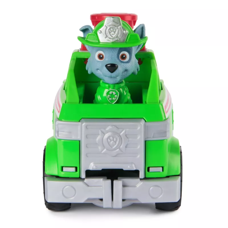 PAW Patrol Fire Rescue: Cysterna pożarnicza Rocky'ego z figurką akcji, chwytakiem i zabawkową ciężarówką, zabawki dla chłopców i dziewczynek od 3 lat