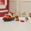 PAW Patrol Fire Rescue: Zuma Rescue Fire Boat z figurką, wyrzutnią koła ratunkowego, szopem i łódką, zabawki dla chłopców i dziewczynek od 3 lat
