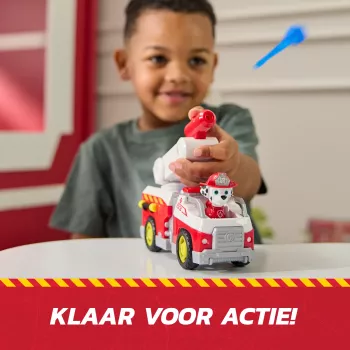Wóz strażacki zabawka Spin Master Marshall Rescue Fire Engine z figurką akcji, wyrzutnią pocisków, plastik, od 3 lat