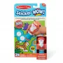 Melissa & Doug Sticker WOW 24-stronicowy blok z naklejkami i stempel do naklejek, 300 naklejek, zabawka antystresowa do prac plastycznych, kolekcjonerska postać – Tygrys – z certyfikatem FSC