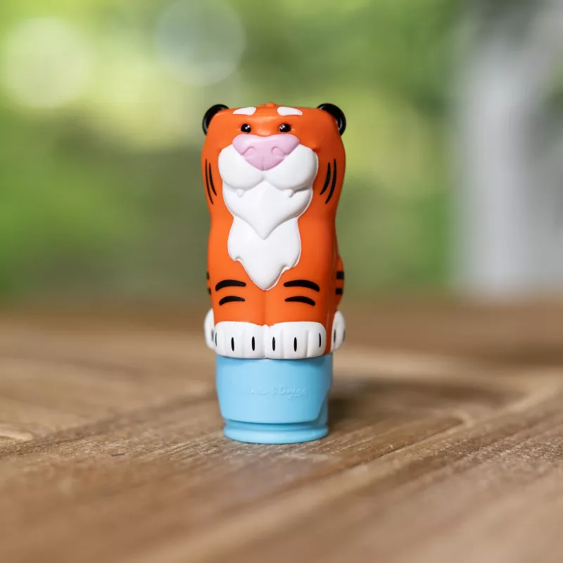 Melissa & Doug Sticker WOW 24-stronicowy blok z naklejkami i stempel do naklejek, 300 naklejek, zabawka antystresowa do prac plastycznych, kolekcjonerska postać – Tygrys – z certyfikatem FSC