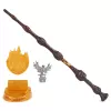 Wizarding World Harry Potter, 12-calowa Magiczna Kolekcjonerska Różdżka Albusa Dumbledore’a z podstawką i odlewaną ikoną, Magiczne Stworzenia, akcesorium do kostiumów