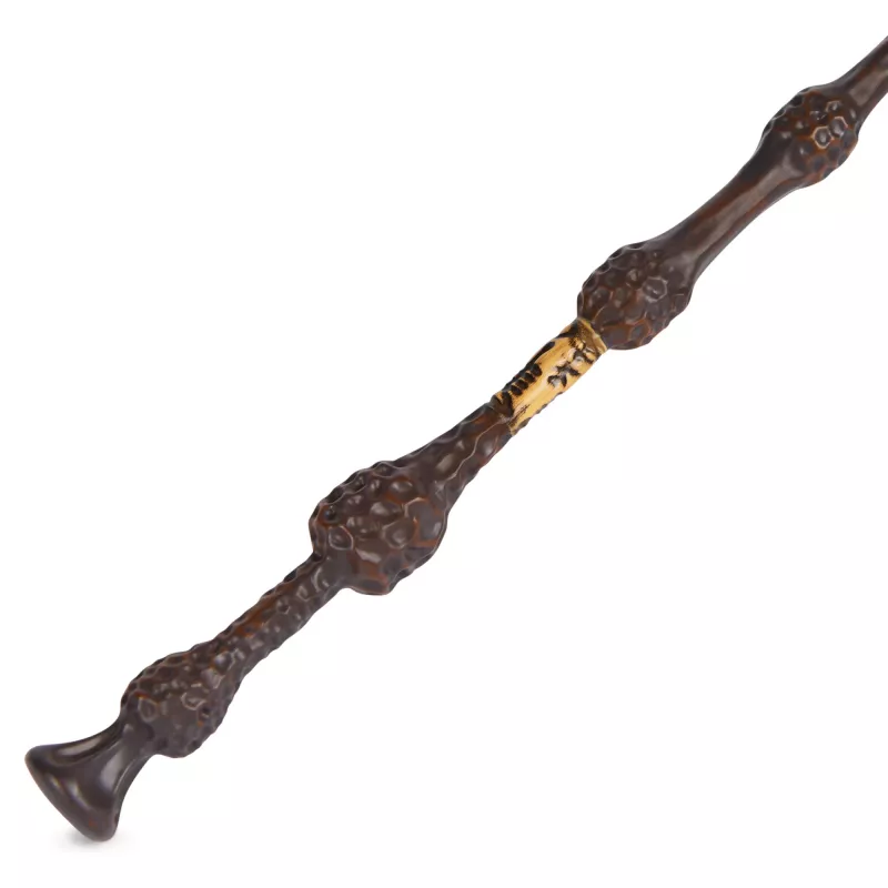 Wizarding World Harry Potter, 12-calowa Magiczna Kolekcjonerska Różdżka Albusa Dumbledore’a z podstawką i odlewaną ikoną, Magiczne Stworzenia, akcesorium do kostiumów