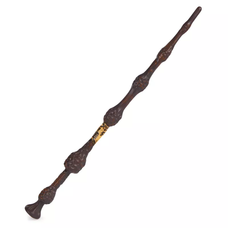 Wizarding World Harry Potter, 12-calowa Magiczna Kolekcjonerska Różdżka Albusa Dumbledore’a z podstawką i odlewaną ikoną, Magiczne Stworzenia, akcesorium do kostiumów