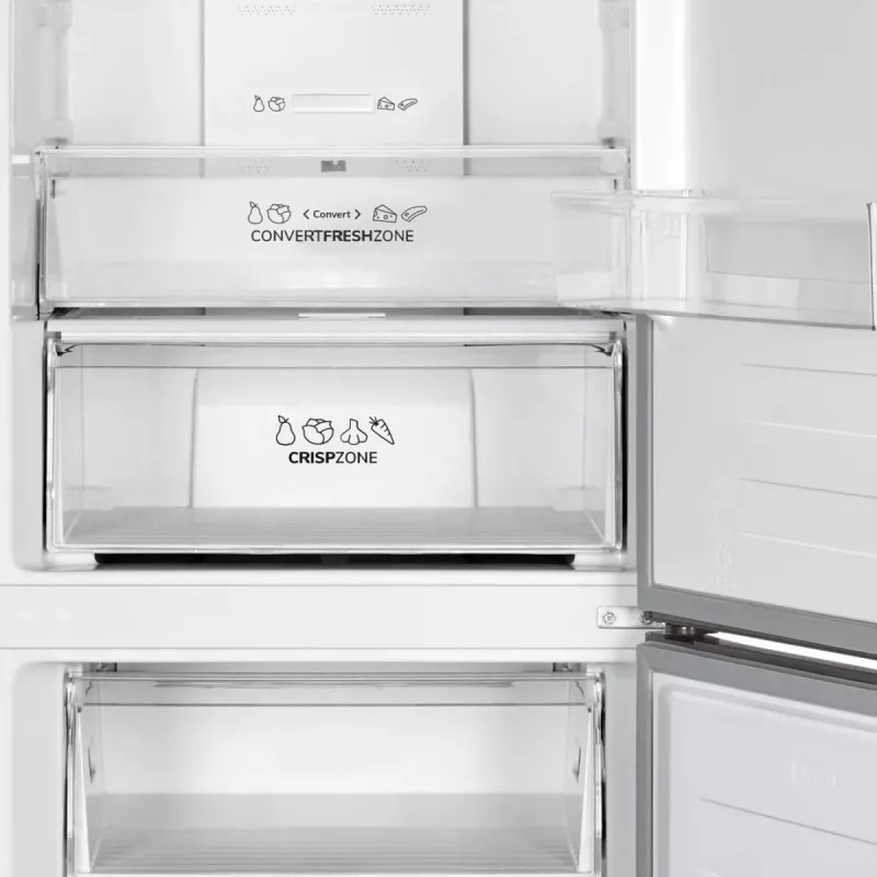 Gorenje Lodówka z zamrażarką NRK619CAXL4 SI, 304 L, SN-N, 6 kg/24h, C, Komora Fresh Zone, Szary