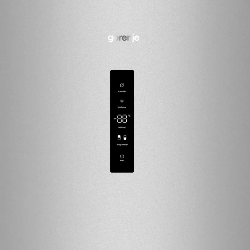 Gorenje Lodówka z zamrażarką NRK619CAXL4 SI, 304 L, SN-N, 6 kg/24h, C, Komora Fresh Zone, Szary