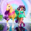 Mini lalka set Usorteret Unicorn Academy Ava & Leaf Power of Friendship z półprzezroczystym siodłem i 2 akcesoriami, 168 mm, plastik