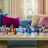Mini lalka set Usorteret Unicorn Academy Ava & Leaf Power of Friendship z półprzezroczystym siodłem i 2 akcesoriami, 168 mm, plastik