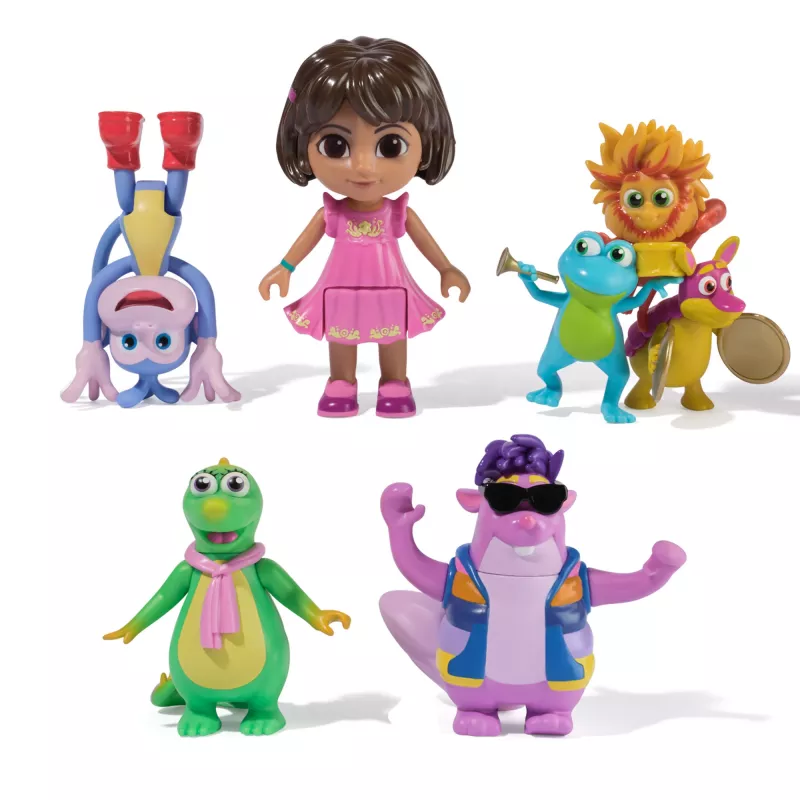 Dora, Fantastic Friends Gift Pack z Dorą, Butkiem, Tico, Isą i Fiesta Trio, Figurki Zabawkowe, Zabawki dla Dzieci Dziewczynek i Chłopców od 3 Lat