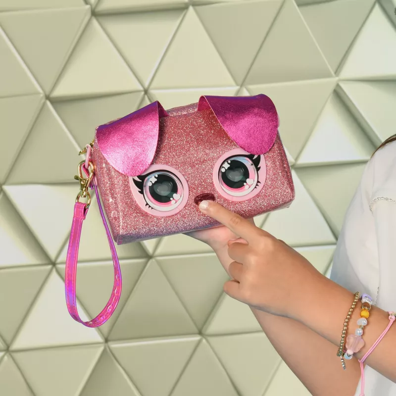 Purse Pets, Keepin’ It Clutch Dazzling Diva Puppy – zabawka i torebka na nadgarstek dla dziewczynek w wieku od 4 lat