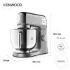 Mikser stojący Kenwood kMix Special Edition KMX760ACH — 1000 W, chrom, misa ze stali nierdzewnej