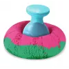 Kinetic Sand, Ultimate Sandisfying Set z 2 funtami piasku kinetycznego (różowy, żółty i turkusowy), 10 narzędziami i foremkami, zabawki sensoryczne dla dzieci od 7 lat