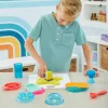 Kinetic Sand, Ultimate Sandisfying Set z 2 funtami piasku kinetycznego (różowy, żółty i turkusowy), 10 narzędziami i foremkami, zabawki sensoryczne dla dzieci od 7 lat