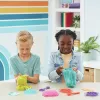 Kinetic Sand, Ultimate Sandisfying Set z 2 funtami piasku kinetycznego (różowy, żółty i turkusowy), 10 narzędziami i foremkami, zabawki sensoryczne dla dzieci od 7 lat