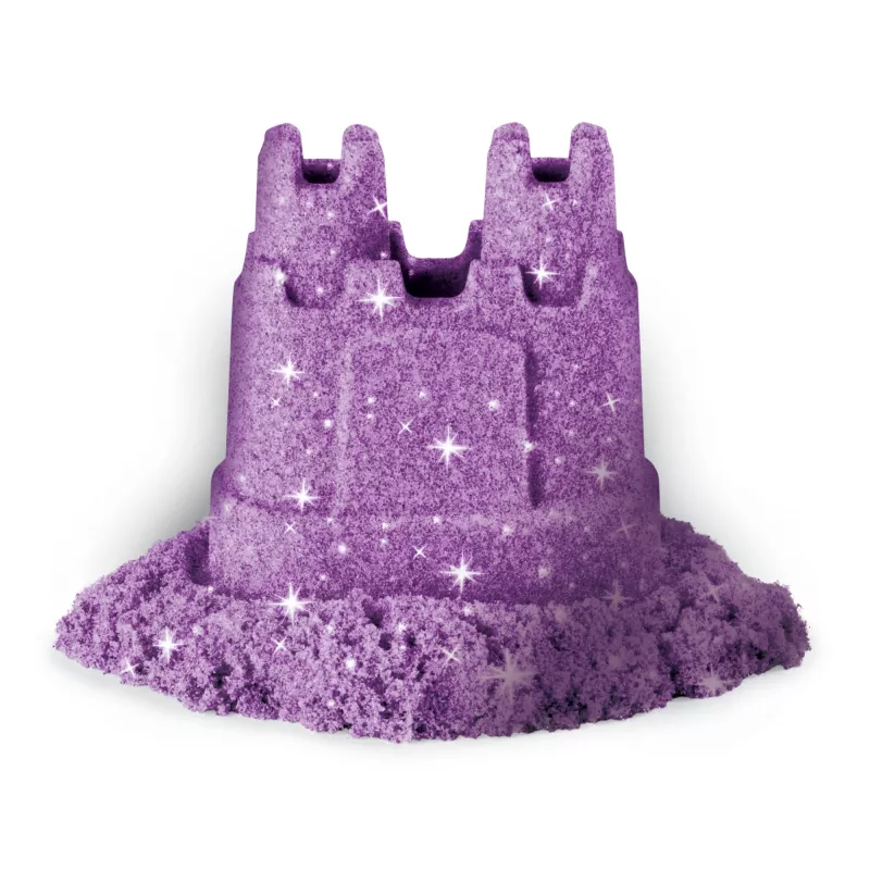 Kinetic Sand, Zestaw 3 opakowań Shimmer Sand z foremkami i 340g, Piasek kinetyczny dla dzieci, 4 lata, Nietoksyczny, Plastik, Niebieski, Różowy, Fioletowy