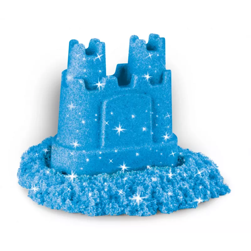 Kinetic Sand, Zestaw 3 opakowań Shimmer Sand z foremkami i 340g, Piasek kinetyczny dla dzieci, 4 lata, Nietoksyczny, Plastik, Niebieski, Różowy, Fioletowy