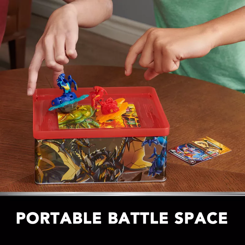 Bakugan Baku-tin z Special Attack Mantid, konfigurowalna, obrotowa figurka akcji i schowek na zabawki, zabawki dla dzieci chłopców i dziewczynek od 6 lat