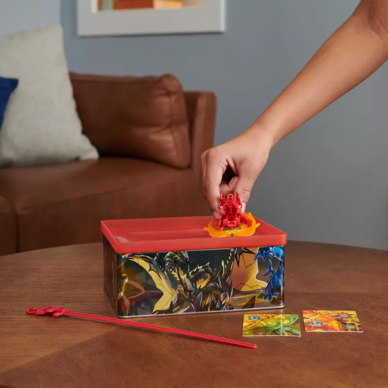 Bakugan Baku-tin z Special Attack Mantid, konfigurowalna, obrotowa figurka akcji i schowek na zabawki, zabawki dla dzieci chłopców i dziewczynek od 6 lat
