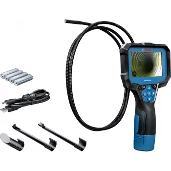 Kamera inspekcyjna Bosch GIC 12V-4-23 C Professional — zasilana akumulatorem 12 V, elastyczny kabel 4,23 m