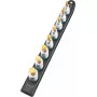 Zestaw nasadek Hazet 986-SR/8, 8-częściowy, krótkie nasadki sześciokątne, 6–17 mm, czarny