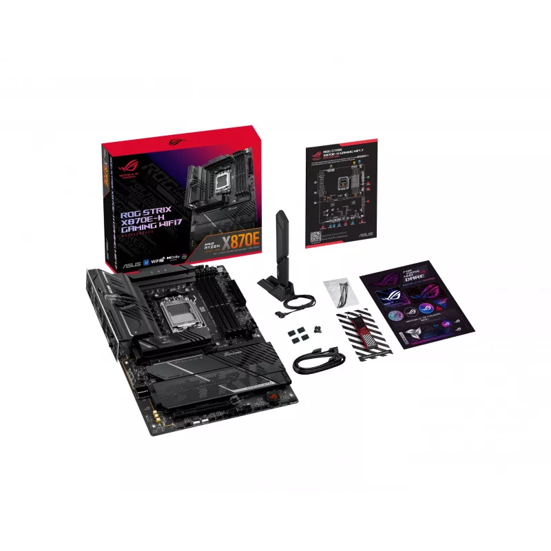 Płyta główna ASUS ROG STRIX X870E-H GAMING WIFI7 ATX Socket AM5 DDR5, 256GB, Wi‑Fi 7, 5Gb Ethernet