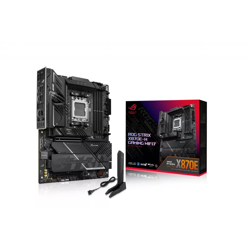 Płyta główna ASUS ROG STRIX X870E-H GAMING WIFI7 ATX Socket AM5 DDR5, 256GB, Wi‑Fi 7, 5Gb Ethernet
