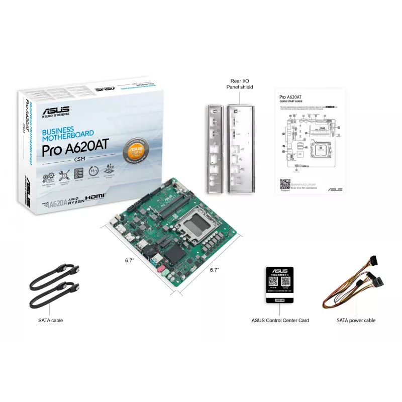 Płyta główna ASUS 90MB1L5M-M0EAYC AMD A620A Socket AM5 mini ITX