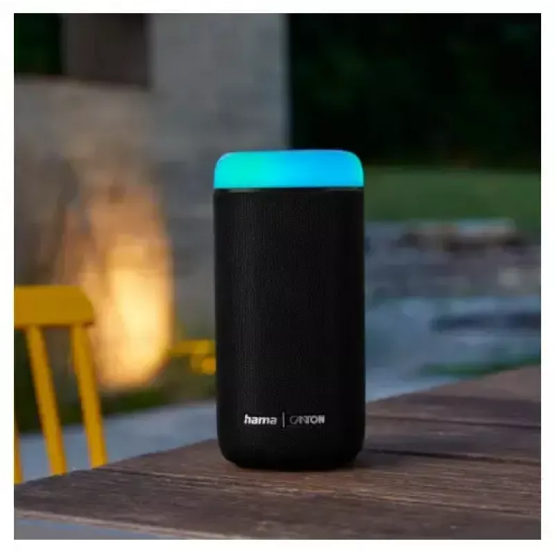 Głośnik Bluetooth CANTON Glow Pro by HAMA, czarny, gniazdo 3,5 mm, efekty świetlne LED