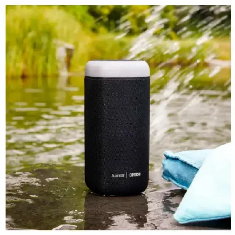 Głośnik Bluetooth CANTON Glow Pro by HAMA, czarny, gniazdo 3,5 mm, efekty świetlne LED
