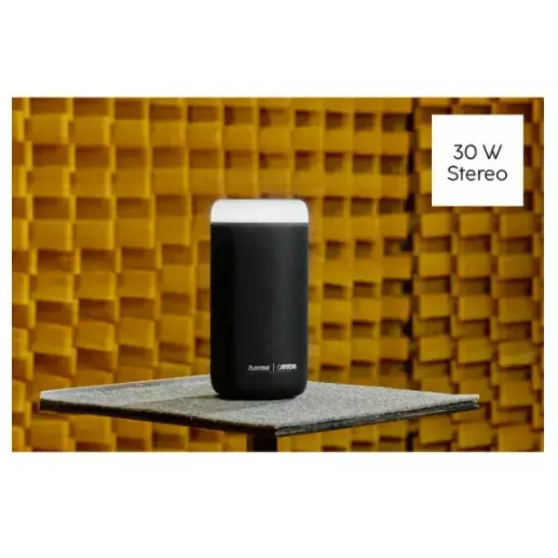 Głośnik Bluetooth CANTON Glow Pro by HAMA, czarny, gniazdo 3,5 mm, efekty świetlne LED