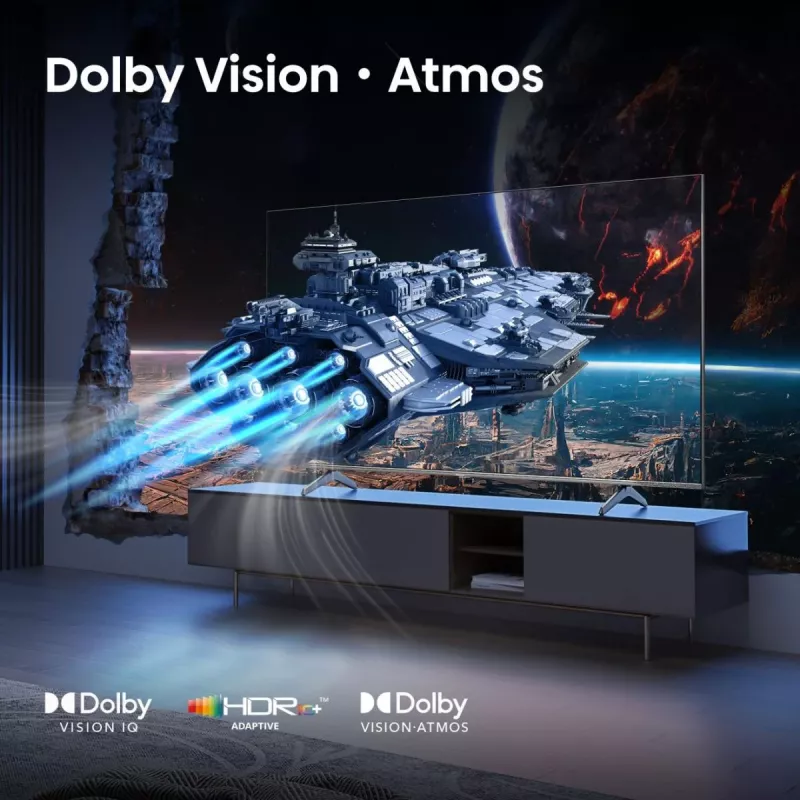 Hisense 43E77Q PRO 109.2 cm (43 cale) 4K Ultra HD Smart TV Wi-Fi Czarny