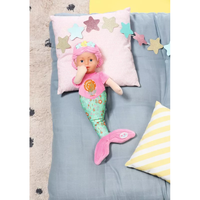 Lalka bobas BABY born Mermaid 33cm, zmywalna, wielokolorowa