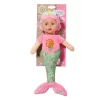 Lalka bobas BABY born Mermaid 33cm, zmywalna, wielokolorowa