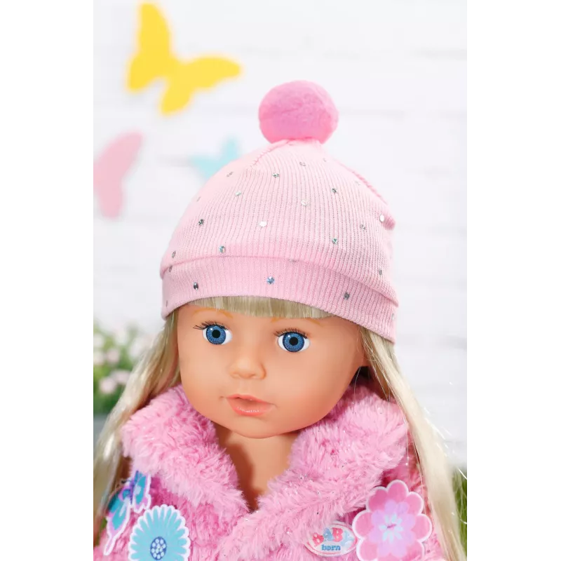 Zestaw ubranek dla lalek BABY born Różowy płaszcz 43 cm składany