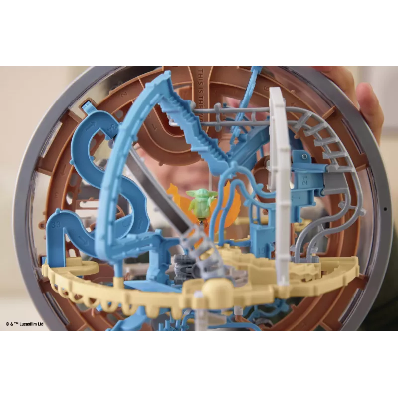 Gra zręcznościowa labirynt 3D Spin Master Perplexus Star Wars Mandalorian – ręczna łamigłówka ruchowa