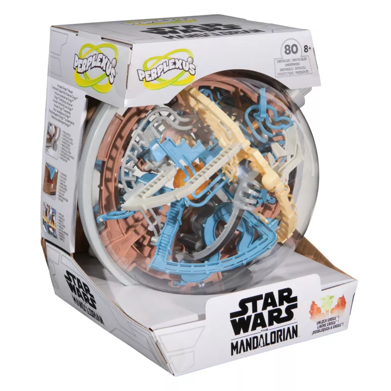 Gra zręcznościowa labirynt 3D Spin Master Perplexus Star Wars Mandalorian – ręczna łamigłówka ruchowa