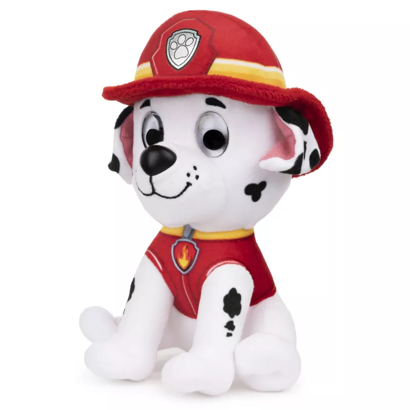 PAW Patrol GUND Oficjalny Marshall w Kultowym Stroju Strażaka, Pluszowa Zabawka dla Dzieci od 1. Roku Życia, 15 cm