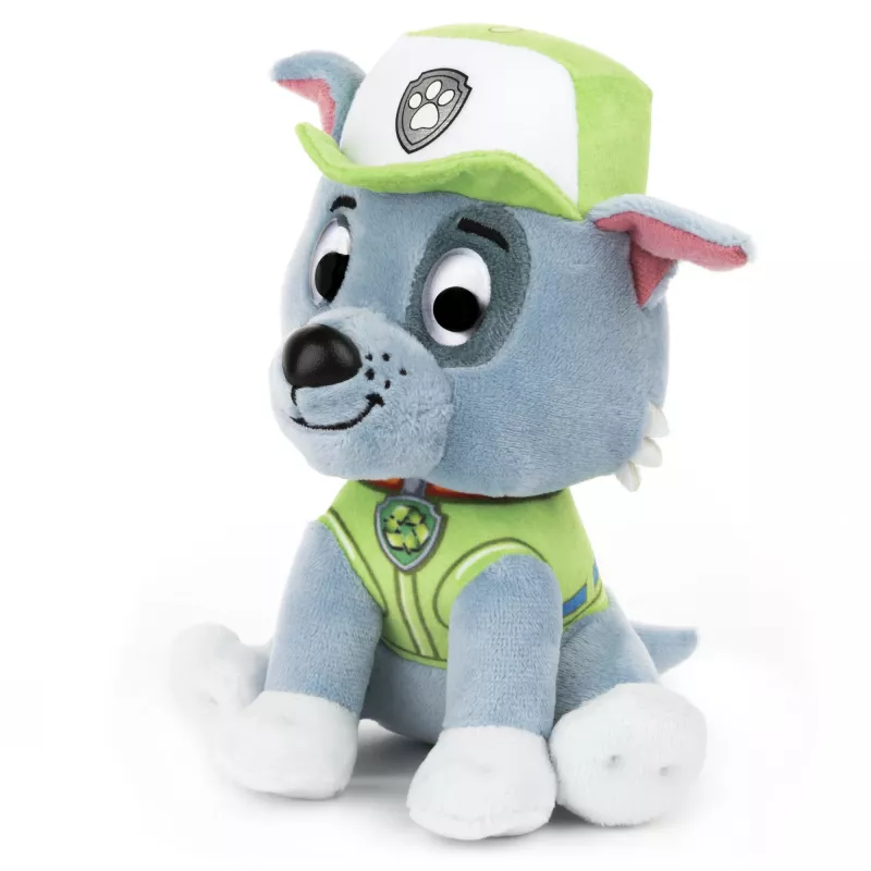 PAW Patrol GUND Oficjalny Rocky w charakterystycznym mundurze do recyklingu, pluszowa zabawka, maskotka dla dzieci od 1 roku życia, 6 cali