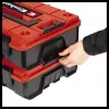 Skrzynka na drobne części Einhell E-Case S-F z polipropylenu, czarno-czerwona, 42x28x9,5 cm