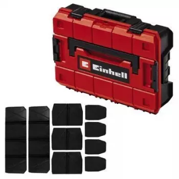 Skrzynka na drobne części Einhell E-Case S-F z polipropylenu, czarno-czerwona, 42x28x9,5 cm